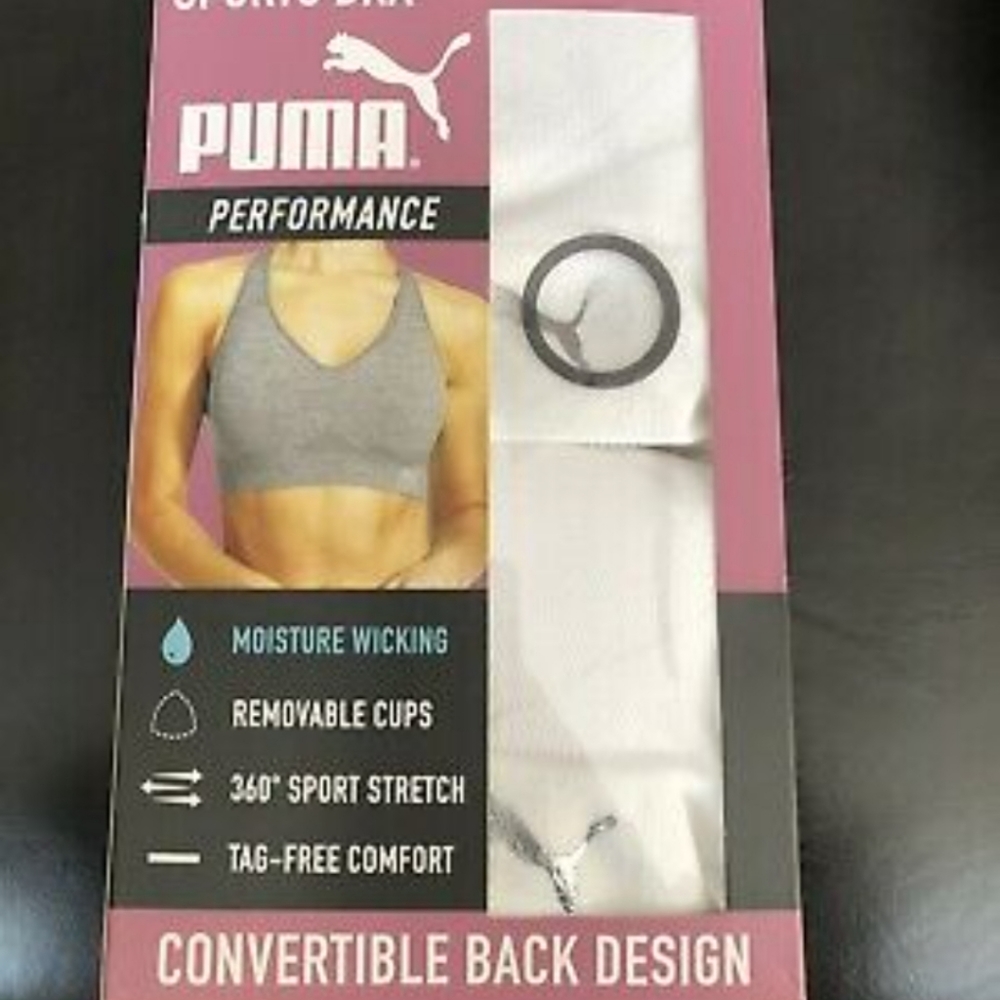 PUMA Performance Women's Seamless Sports Bra 2 PK new